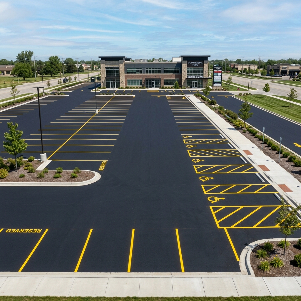 New asphalt installation in Sunrise